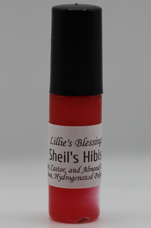 Mini Sheil’s Hibiscus – Pinkish Red Vegan Lip Gloss with Watermelon & Strawberry Scent